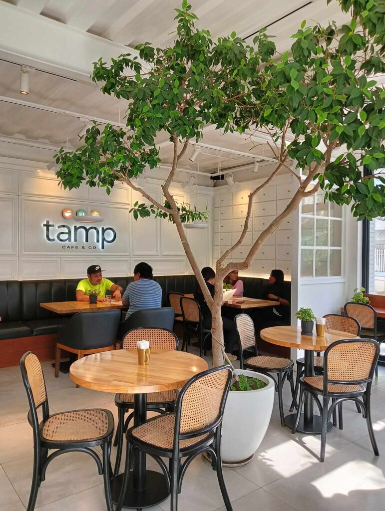 seating area at Tamp Cafe