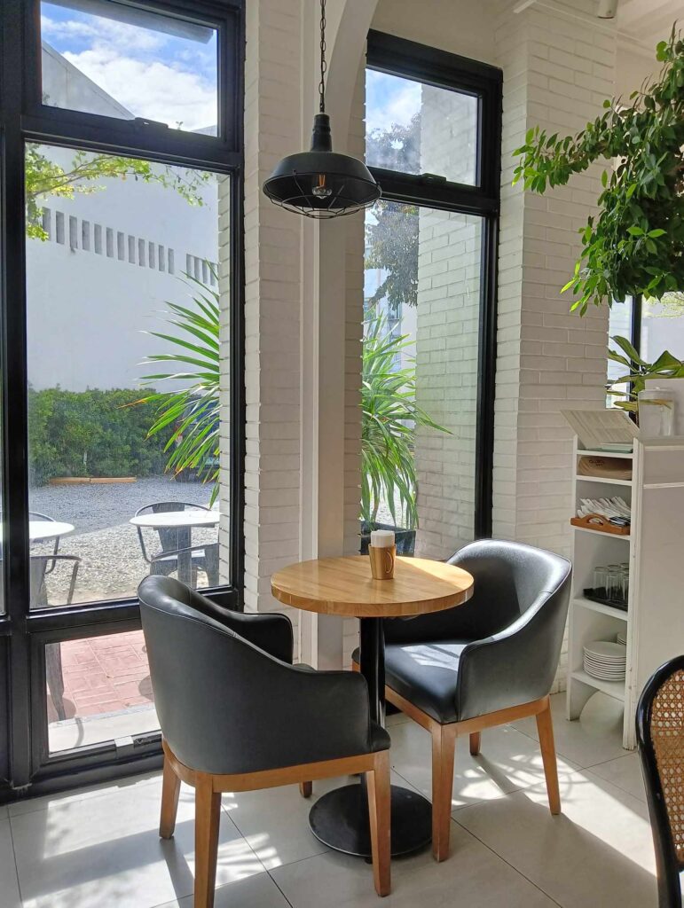 seating area at Tamp Cafe